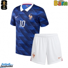 Frankrike Kylian Mbappe #10 Hjemmedraktsett Barn VM 2026 Kortermet (+ Korte bukser)